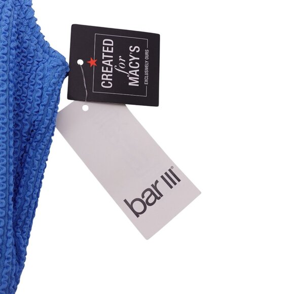 NWT Bar III Tank Bra Bikini Top Sz XS Cobalt Blue Push Up Scoop Neck Lined - Picture 5 of 10